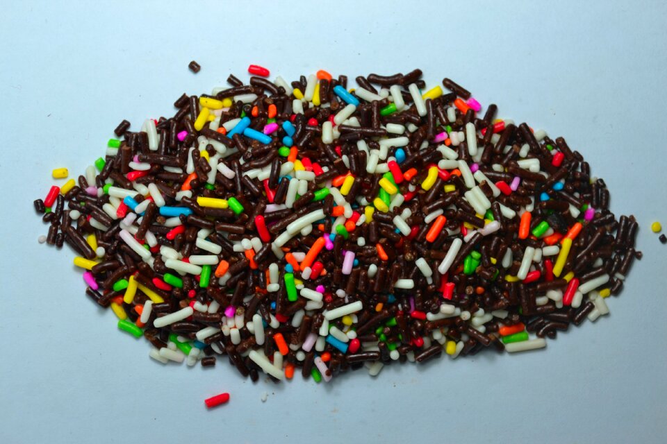 Colorful sweet food