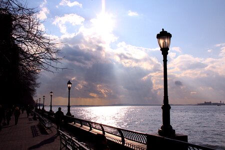 River beach promenade