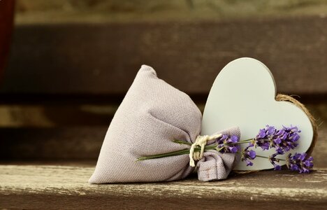 Heart lavender bag scented sachet photo