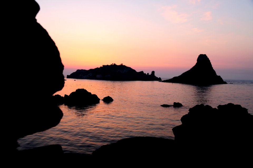 Islands of the Cyclops at Dawn Sicily Italy - Creative Commons by gnuckx