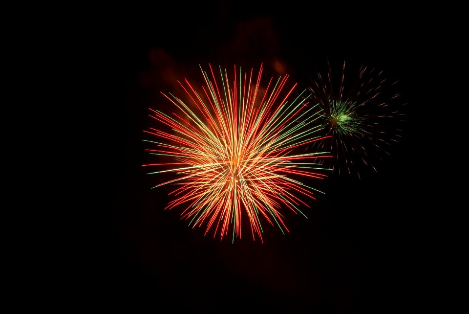 Fireworks new year party