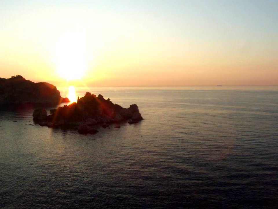 Dawn Sunset Isola Bella Taormina-Sicilia Italy - Creative Commons by gnuckx