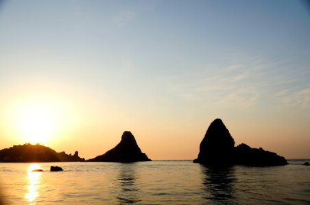 Islands of the Cyclops at Dawn Sicily Italy - Creative Commons by gnuckx