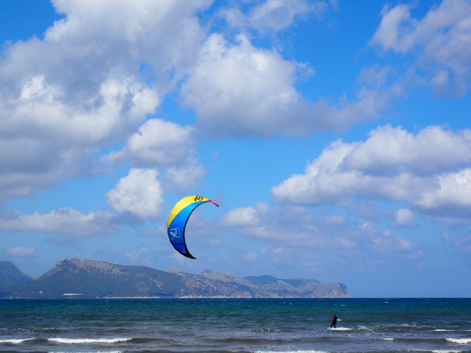 Wind water bay of pollensa