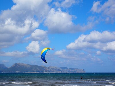 Wind water bay of pollensa photo