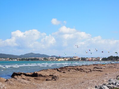 Wind water bay of pollensa