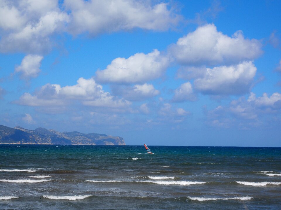 Wind water bay of pollensa