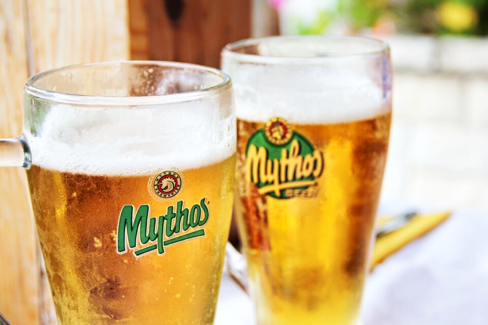 Beer garden glass mug refreshment
