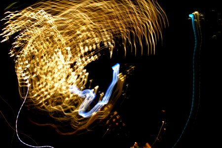 Lightpainting from the Nasher Sculpture Garden