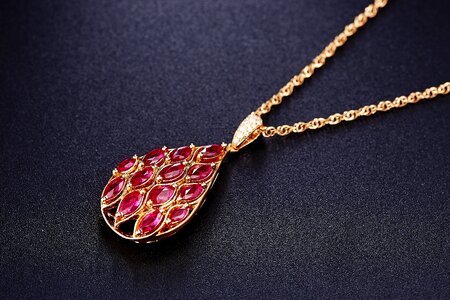 Jewelry ruby pendant