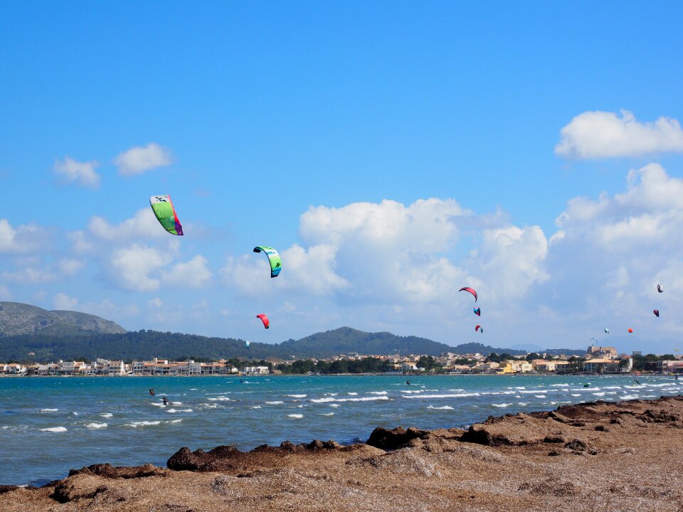 Wind water bay of pollensa