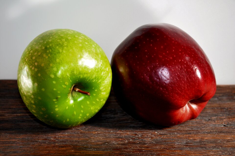 Fruit green apple red apple