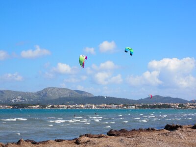 Wind water bay of pollensa