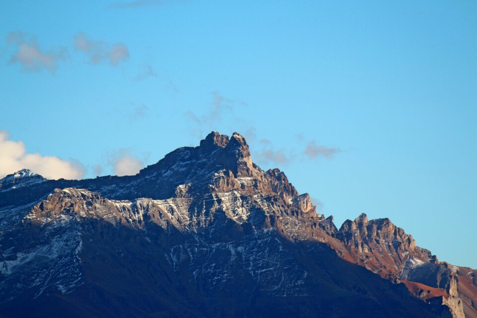 Mountain teeth of morcles switzerland
