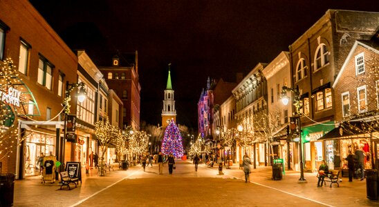 Burlington vermont lights photo