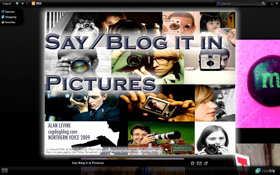 Say/Blog It in Pictures Northern Voice Preso