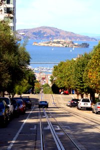 Alcatraz from Lombard St photo