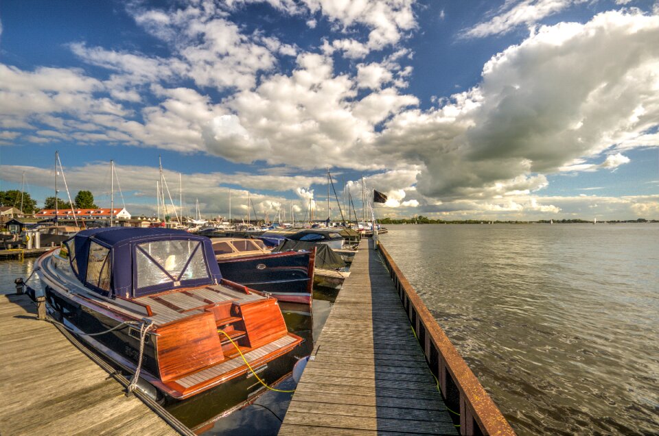 Landscape boats water