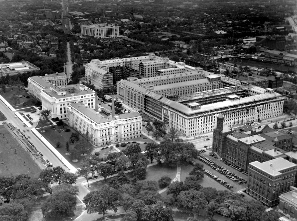 1933 (Jan 3) Aerial view looking SE USDA Construction Photo Collection (1)