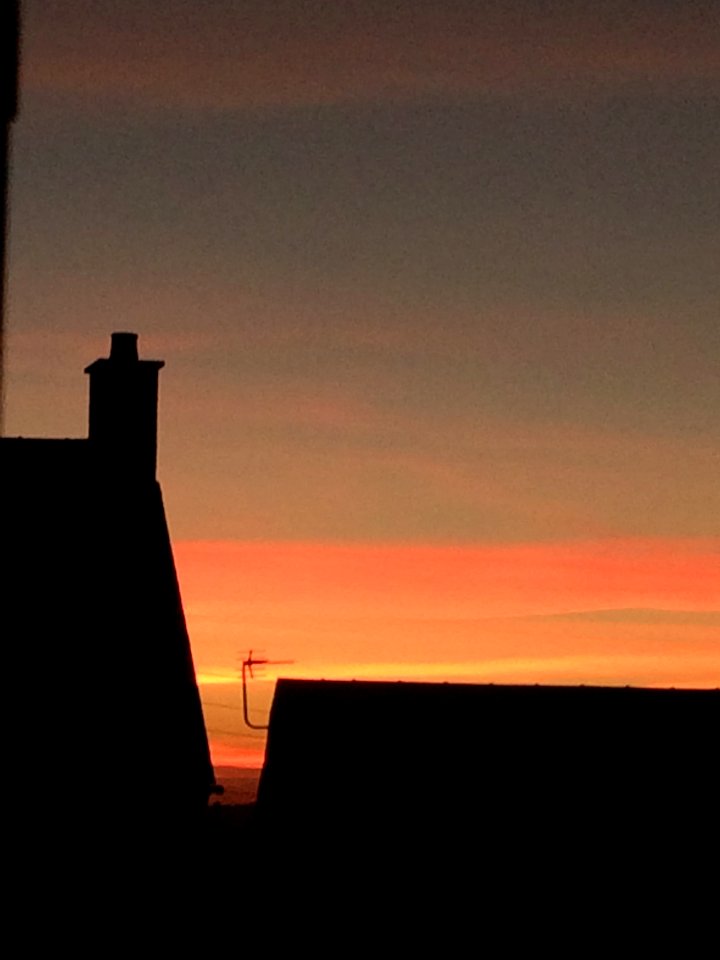 Sunset over Forest of Dean Village