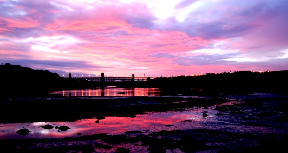 Sunset at Britania Bridge