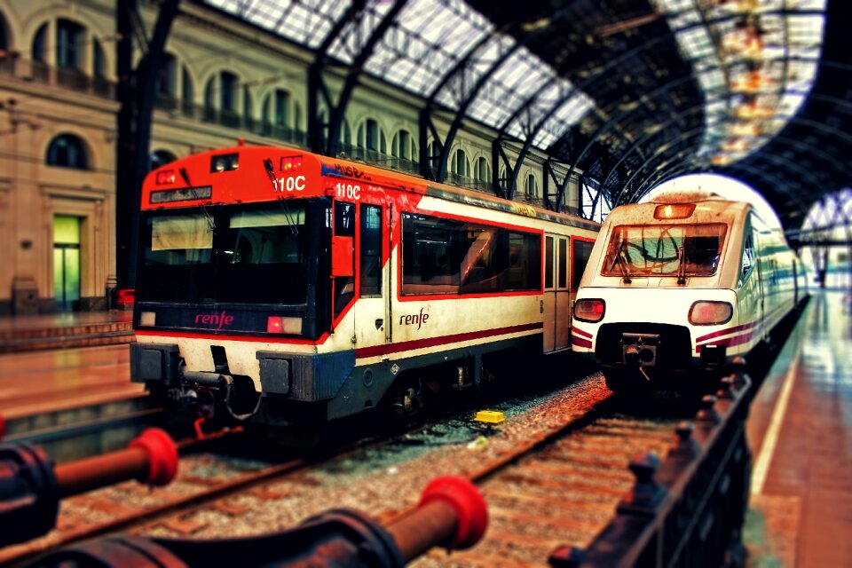 Train railroad track rail traffic