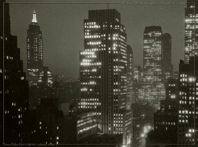 Midtown Manhattan, New York at Night, ca1934 photo