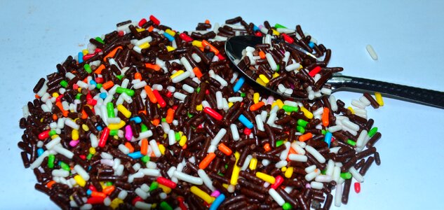 Colorful sweet spun