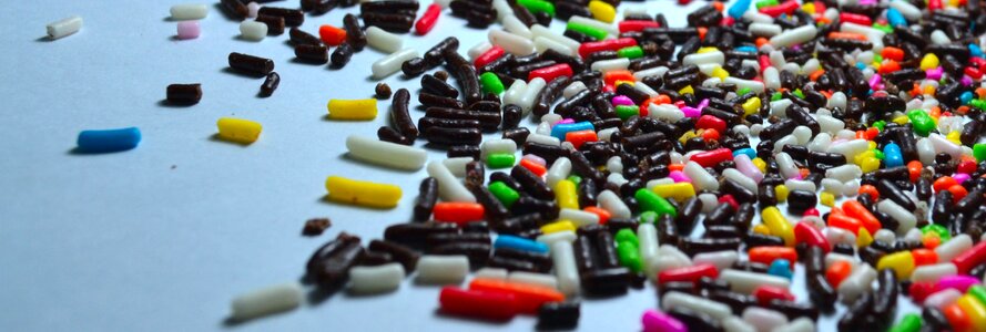 Colorful sweet food