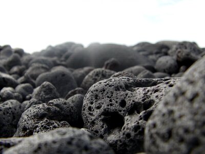 Lava lava stone canary island photo