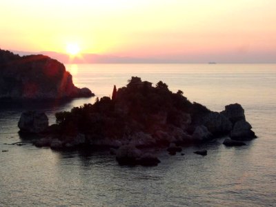DSCF7783-Dawn Sunset-Isola Bella-Taormina-Sicilia-Italy-gnuckx CC0 HQ