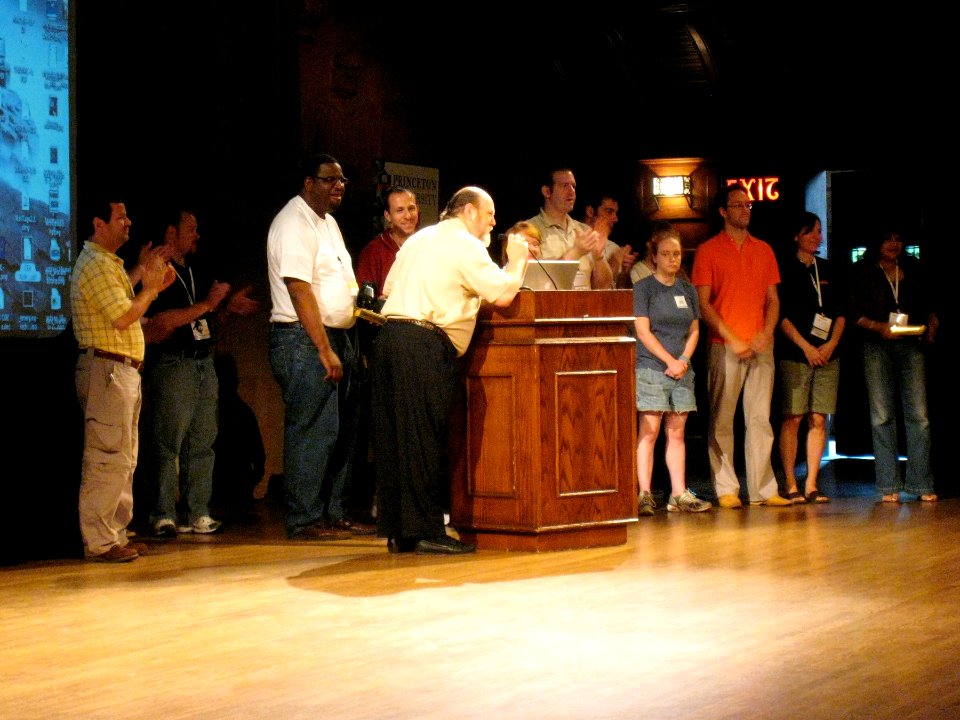 Thanking the amazing princeton staff