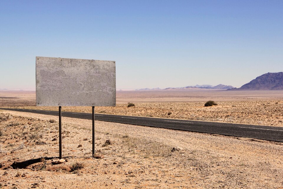 Information boards signs note
