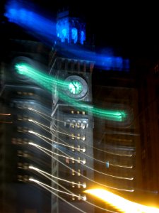 Lightpainting the Bromo Seltzer Tower