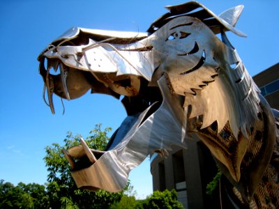 Princeton Metal Tiger Sculpture