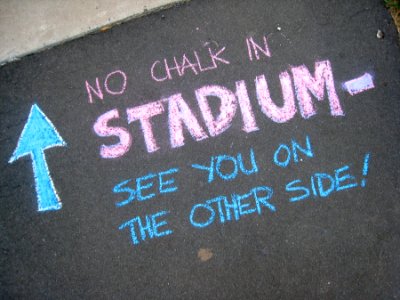 No Chalk There