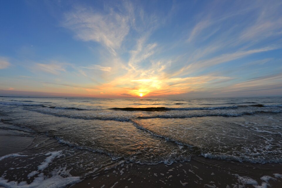 The baltic sea west sky