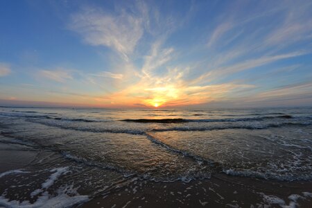 The baltic sea west sky photo