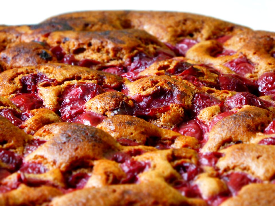 Cherries sour cherries baked goods