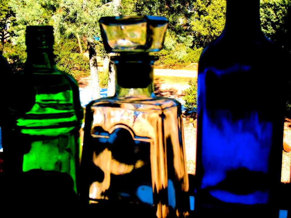 Crank the Contrast on the Glass Bottles