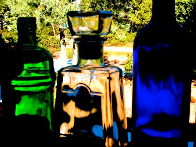 Crank the Contrast on the Glass Bottles