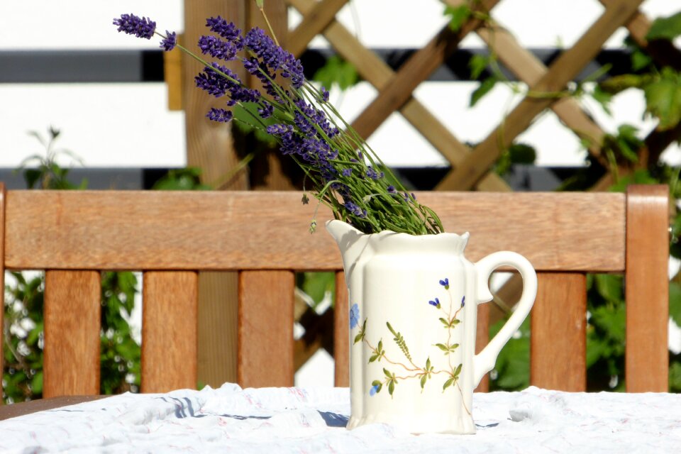 Vase summer day terrace