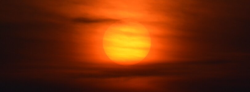 Sun colors setting sun