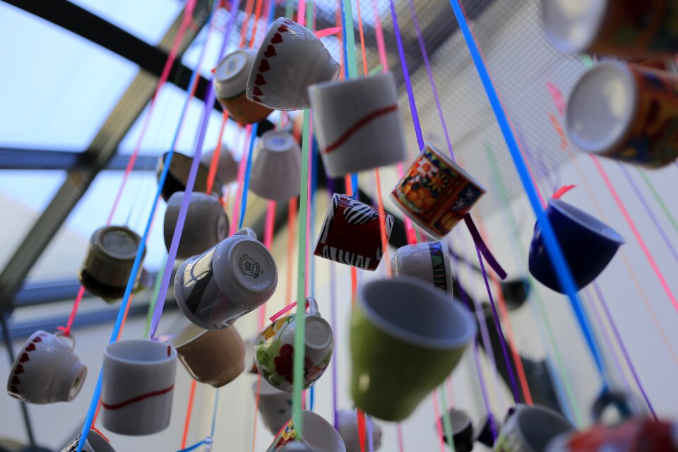 Colorful mugs rejkjavik iceland
