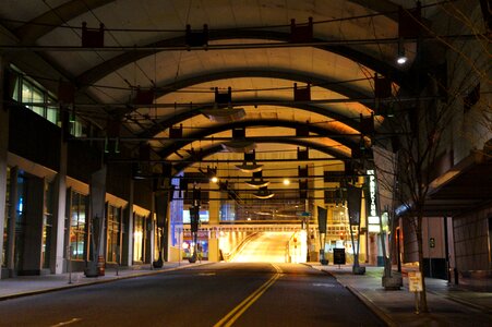 City night underground photo