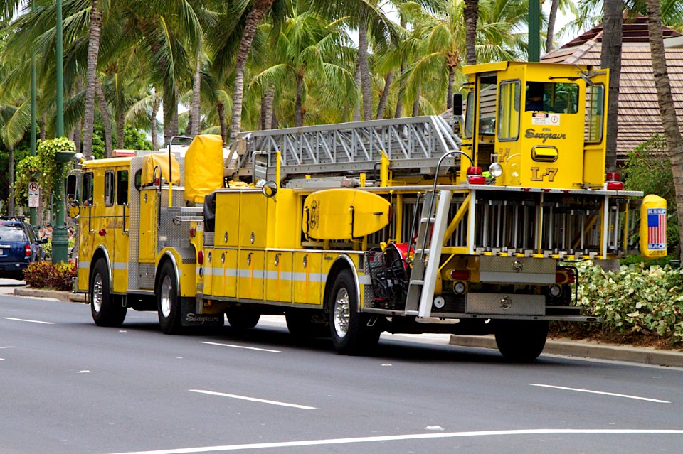 Firetrucks with Surfboard