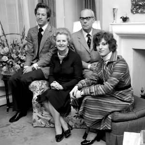 Mark, Margaret, Denis and Carol Thatcher