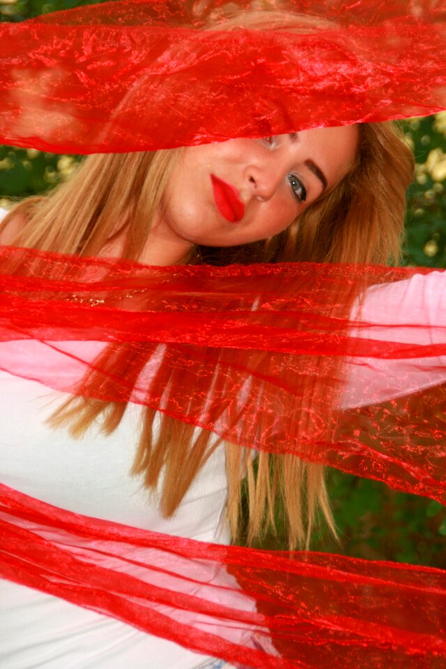 Red beauty blonde