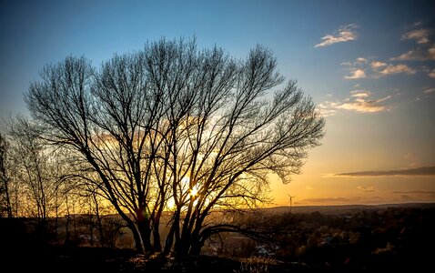 Sky landscape silhouette
