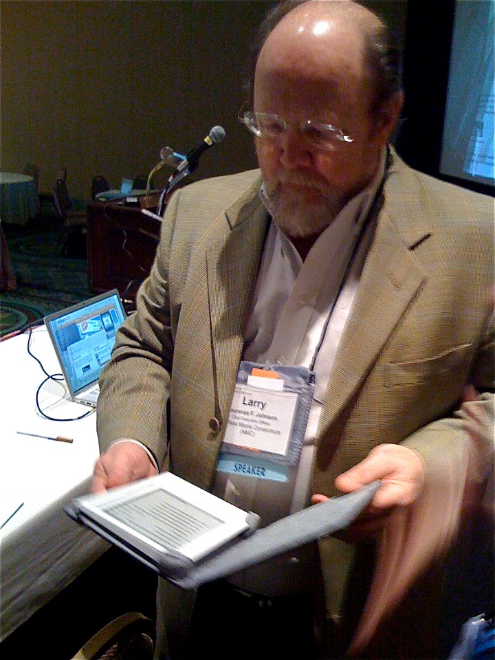 Larry Checks out a new Kindle